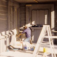 Painting Boat House, Bonham State Park, 1995
