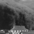Dust Storm Approaching Spearman, Texas, April 14, 1935