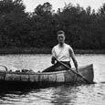 Franklin D. Roosevelt Canoeing at Campobello, 1907